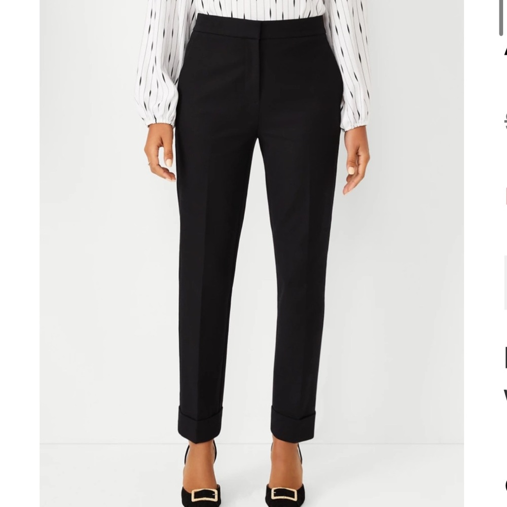 Ann Taylor Black Straight Leg Women's Pants